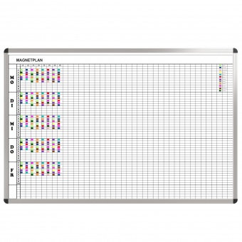 Klassen-Plantafel, 10 Stunden Mo-Fr, für 40 Klassen, 103x177 cm, Klassen-Plantafel, 10 Stunden Mo-Fr, für 40 Klassen, 103x177 cm,